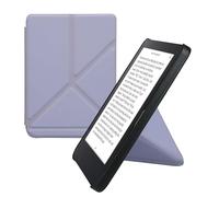 kwmobile Origami Case Compatible with Kobo Clara 2E / Tolino Shine 4 Case - Slim PU Leather Cover with Stand - Lavender