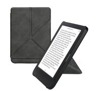 kwmobile Origami Cover for Kobo Clara BW/Colour Case - Slim PU Leather eReader Cover with Stand and auto sleep funktion - Anthracite