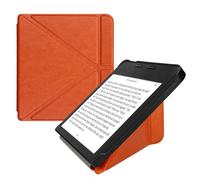 kwmobile Origami Cover for Kobo Libra 2 Case - Slim PU Leather eReader Cover with Stand and auto sleep funktion - Orange