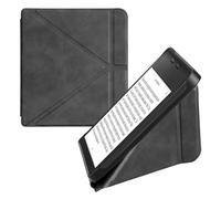 kwmobile Origami Cover for Kobo Libra 2 Case - Slim PU Leather eReader Cover with Stand and auto sleep funktion - Anthracite