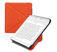 kwmobile Origami Cover for Kobo Libra Colour Case - Slim PU Leather eReader Cover with Stand and auto sleep funktion - Fruity Orange