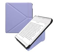 kwmobile Origami Case Compatible with Kobo Libra Colour Case - Slim PU Leather Cover with Stand - Lavender