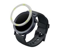 kwmobile Protective Bezel Ring Compatible with CMF by Nothing Watch Pro 2 (D398) - Aluminum Ring for Smart Watches - Silver/Green