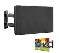 kwmobile Protective Cover Compatible with 55" TV - Polyester Outdoor TV Cover - Black