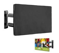 kwmobile Protective Cover Compatible with 75" TV - Polyester Outdoor TV Cover - Black