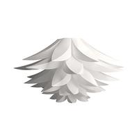 kwmobile Puzzle Pendant Lamp Shade - Lotus Flower DIY Jigsaw Lampshade Kit - for Hanging Ceiling Light or Floor Lamp - Diameter 20" (50cm) - White