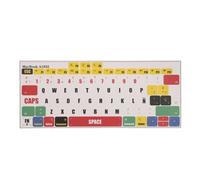 kwmobile QWERTY ES Spanish Keyboard Stickers Compatible with Apple MacBook Air 13" 2018 2019 2020 A1932 Keyboard Stickers - Multicolor