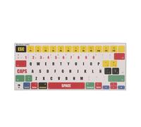 kwmobile QWERTY ES Spanish Keyboard Stickers Compatible with Apple MacBook Air 13.6 M2 (A2681) Touch ID model Keyboard Stickers - Multicolor