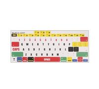 kwmobile QWERTY US English Keyboard Stickers Compatible with Apple MacBook Air 13 M1 (A2337) Keyboard Stickers - Multicolor