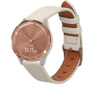 kwmobile Real Leather Watch Strap Compatible with Garmin vivomove 3S - Fitness Tracker Replacement Sports Wristband with Clasp