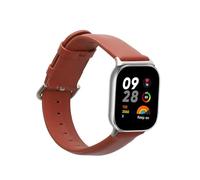 kwmobile Real Leather Watch Strap Compatible with Xiaomi Redmi Watch 4 - Fitness Tracker Replacement Sports Wristband with Clasp