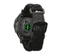 kwmobile Replacement Band Compatible with Garmin 22mm Fenix 8 47mm / Tactix 8 47mm / Instinct 45mm / Epix Band - Replacement Fitness Tracker Wristband - Adjustable Nylon Wristband - Black