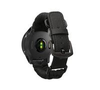 kwmobile Replacement Band Compatible with Garmin Forerunner 55/158 / 245/245 Music / 645 Band - Replacement Fitness Tracker Wristband - Adjustable Nylon Wristband - Black