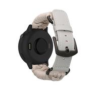 kwmobile Replacement Band Compatible with Garmin Vivoactive 6 / Vivoactive 5 / Venu Sq/Amazfit GTS/Bip 3 Band - Replacement Fitness Tracker Wristband - Adjustable Nylon Wristband - Cream