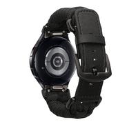 kwmobile Replacement Band Compatible with Samsung Galaxy Watch 4/5 / 6/7 / FE Band - Replacement Fitness Tracker Wristband - Adjustable Nylon Wristband - Black