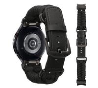 kwmobile Replacement Band Compatible with Samsung Galaxy Watch 4/5 / 6 Galaxy Watch 7 / FE Band - Replacement Fitness Tracker Wristband - Adjustable Nylon Wristband - Black