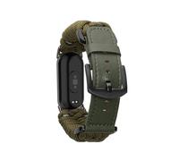 kwmobile Replacement Band Compatible with Xiaomi Mi Band 10 / Mi Band 9/8 Band - Replacement Fitness Tracker Wristband - Adjustable Nylon Wristband - Dark Green
