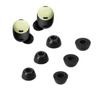 kwmobile Replacement Ear Tips Compatible with Google Pixel Buds Pro - Set of 6 - Memory Foam Eartips - Black Matte