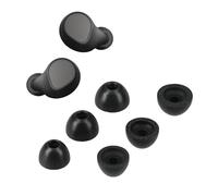 kwmobile Replacement Ear Tips Compatible with Jabra Elite 7 Pro - Set of 6 - Memory Foam Eartips - Black