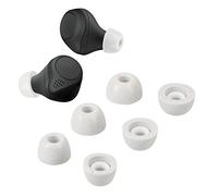 kwmobile Replacement Ear Tips Compatible with Jabra Elite 75t /65t / Active - Set of 6 - Memory Foam Eartips - Grey