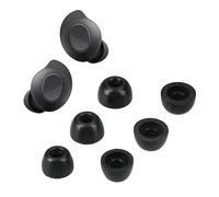 kwmobile Replacement Ear Tips Compatible with Samsung Galaxy Buds FE - Set of 6 - Memory Foam Eartips - Black