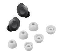 kwmobile Replacement Ear Tips Compatible with Samsung Galaxy Buds FE - Set of 6 - Memory Foam Eartips - Grey