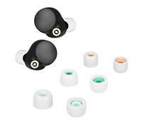 kwmobile Replacement Ear Tips Compatible with Sony WF-1000XM4 - Set of 6 - Memory Foam Eartips - White