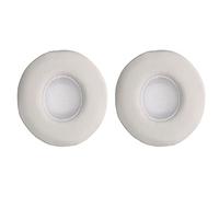kwmobile Replacement Earpads Compatible with Beats Solo 2 Wireless/Solo 3 Wireless - 2x Sheepskin Headphones Pads - White