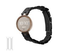 kwmobile Replacement Strap Compatible with Garmin Lily Sport Strap - 14-22 cm Stainless Steel Straps - Rose Gold