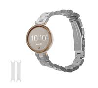 kwmobile Replacement Strap Compatible with Garmin Lily Sport Strap - 14-22 cm Stainless Steel Straps - Silver