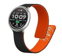 kwmobile Replacement Watch Band Strap for 20mm Amazfit Active 2/2 Square/Active Edge/Bip 3 / GTS 3 4 Strap - Silicone Magnetic Closure Quick Release - Replace Your Wristband - 13-21.6 cm