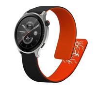 kwmobile Replacement Watch Band Strap for 22mm Amazfit Bip 6 / Bip 5 Unity/Bip 5 / GTS 3 / Balance 2 / Helio Strap - Silicone Magnetic Closure Quick Release - Replace Your Wristband - 13-21.6 cm