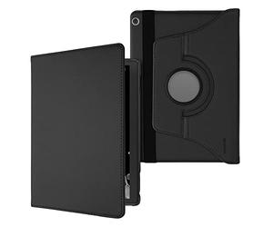 kwmobile Rotating Case Compatible with Huawei MediaPad M3 Lite 10 - Case PU Leather Tablet Cover with Stand - Dark Grey