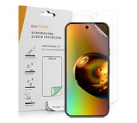 kwmobile Screen Protectors Compatible with Google Pixel 9a Screen Protector - 3x Ultra-Clear Transparent Phone Films