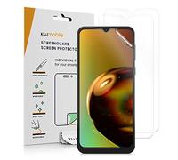 kwmobile Screen Protectors Compatible with Motorola Moto E13 Screen Protector - 3x Ultra-Clear Transparent Phone Films