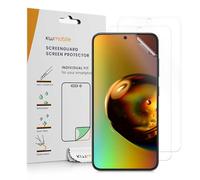 kwmobile Screen Protectors Compatible with Samsung Galaxy S25 Edge Screen Protector - 3x Ultra-Clear Transparent Phone Films