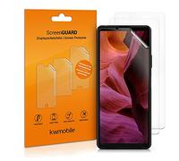 kwmobile Screen Protectors Compatible with Sony Xperia 10 III Screen Protector - 3x Ultra-Clear Transparent Phone Films