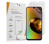 kwmobile Set of 3 Phone Screen Protectors Compatible with Samsung Galaxy A26 5G - Anti-Glare Anti-Fingerprint Display Films - Matte