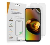 kwmobile Set of 3 Screen Protectors Compatible with Samsung Galaxy A25 - Anti-Glare Anti-Fingerprint Display Films - Matte
