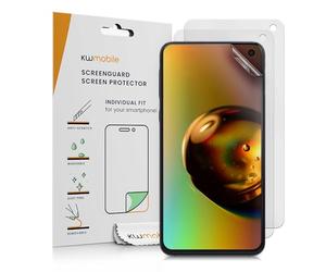kwmobile Set of 3 Screen Protectors Compatible with Samsung Galaxy S10e - Anti-Glare Anti-Fingerprint Display Films - Matte