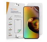 kwmobile Set of 3 Screen Protectors Compatible with Samsung Galaxy S24 FE - Anti-Glare Anti-Fingerprint Display Films - Matte