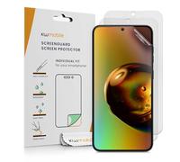 kwmobile Set of 3 Screen Protectors Compatible with Samsung Galaxy S25 Edge - Anti-Glare Anti-Fingerprint Display Films - Matte