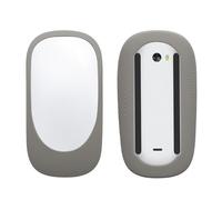 kwmobile Silicone Bluetooth Mouse Cover Compatible with Apple Magic Mouse 1/2 Case - Wireless Mouse Soft Protective Cover with Grip - Grey