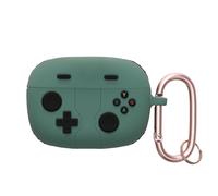 kwmobile Silicone Case Compatible with JBL Wave Beam/Beam 2 / Wave 200TWS Case Cover - Game Controller Green/Black