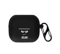 kwmobile Silicone Case Compatible with Samsung Galaxy Buds 3 / Galaxy Buds 3 Pro Case Cover - Don't Touch My Headphones White/Black/Black