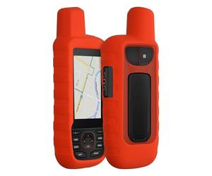 kwmobile Silicone Case for Garmin GPSMAP 66i / GPSMAP 67i Case - Protective Cover for GPS Handheld - Anti-Slip Outdoor Sleeve in Orange