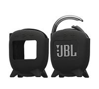 kwmobile Silicone Case for JBL Clip 4 Case - Protective Cover for Mini Speaker - Sleeve Skin in Black