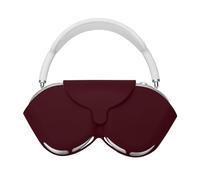 kwmobile Silicone Cover Compatible with Apple AirPods Max Case Holder for Over-Ear Headphones - Bordeaux Violet