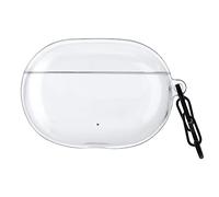 kwmobile Silicone Cover Compatible with Beats Studio Buds + - Case Cover Stick-On Skin with Clip - Transparent