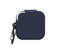 kwmobile Silicone Cover Compatible with CMF by Nothing Buds Pro 2 - Case Cover Stick-On Skin with Clip - Dark Blue